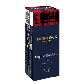 Чай SHERLOCK SECRETS English Breakfast, 25 пакетиков x 2 г