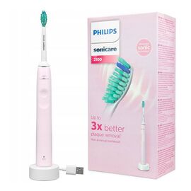 Зубная щетка PHILIPS HX3651/13 Sonicare Series 2100, электрическая, звуковая, розовая