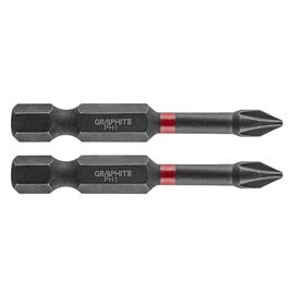 Bituri impact GRAPHITE, S2, PH1x50mm, 1/4 (2 bucăți), 56H518
