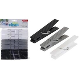 Набор прищепок Ultra Clean, пластик, 24шт, 3 цвета
