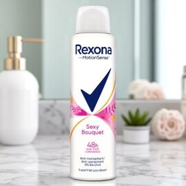 Антиперспирант-спрей REXONA Sexy Bouquet, клубника и абрикос, для женщин, 150 мл