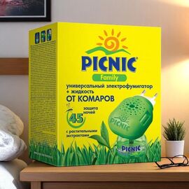 Electro-fumigator PICNIC Family + lichid, 30 ml