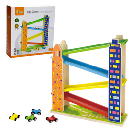 Set de joc VIGA "Pista auto cu tobogan si masini"