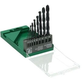 Set de 10 burghie HIKOKI HSS-R, pentru metal, 1–10 mm