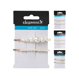 Set agrafe Eleganza Perla, 6.5 cm, 2 buc