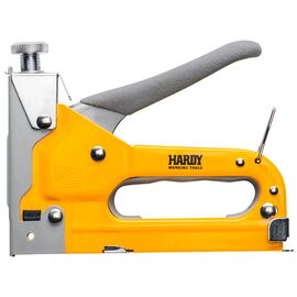Capsator HARDY, 6–14 mm, carcasă metalică galbenă + capse, 2240-700000