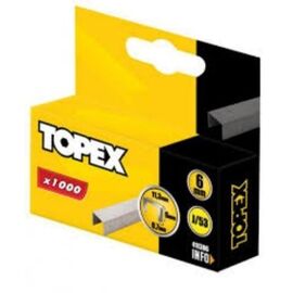 Скобы TOPEX, 6мм, тип J, (1уп-1000шт), 41Е306