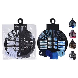 Set agrafe si elastice pentru par Eleganza, 30 buc