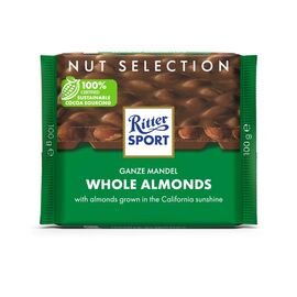 Шоколад молочный с цельным миндалём RITTER SPORT, 100 г