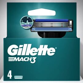 Кассеты GILLETTE MACH3 3 лезвия, 4 шт