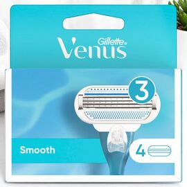 Кассеты GILLETTE VENUS 3 лезвия, 4 шт