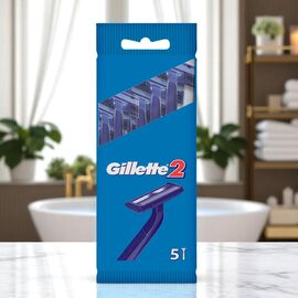 Станки GILLETTE одноразовые, 2 лезвия, 5 шт