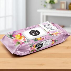 Servetele umede PAPILION FLOWER PASSION PINK, 64 buc
