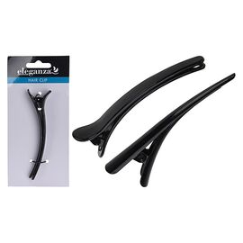 Agrafa pentru par Eleganza Clip, 9х1.5 см, plastic