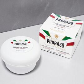 Мыло для бритья PRORASO(банка) для чувствительной бороды, 150 мл