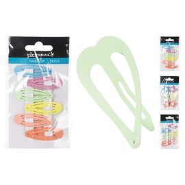Set agrafe pentru par Eleganza Clip, 4.5 cm, metal, 6 buc