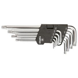 Chei TOPEX Torx, stea lungi, TS10-50, (set 9 bucăți), 35D951