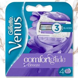 Кассеты GILLETTE VENUS BREEZE 3 лезвия, 4 шт