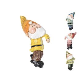 Фигура садовая ProGarden Гном, для горшка, 12х5 см, 4 вида