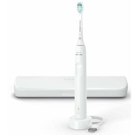 Зубная щетка электрическая PHILIPS Sonicare Series 3100 Sonic, белая + чехол