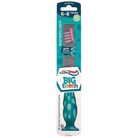 Зубная щетка AQUAFRESH Big Teeth Soft, детская, 6-8 лет