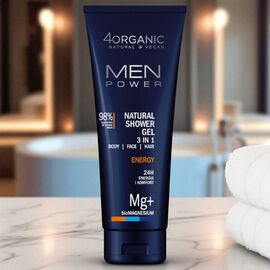 Гель для душа 4ORGANIC Energy, 3в1, для мужчин, 250 мл