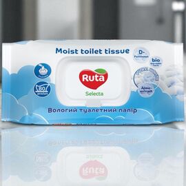 Влажная туалетная бумага RUTA Selecta, 80 шт