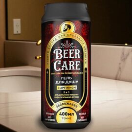 Gel de dus BEER CARE 2 in 1, hidratant, cu arginina, 400 ml