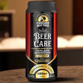Гель для умывания BEER CARE 2 в 1, увлажнение и защита, с аргинином, 400 мл