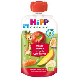 Пюре HIPP Манго, банан, яблоко и морковь, 6 месяцев, 100 г