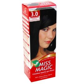 Vopsea permanenta pentru par MISS MAGIC, 3.0 - Castaniu natural Inchis, 90 ml