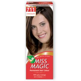 Стойкая краска для волос MISS MAGIC, 711 - Шоколад, 90 мл