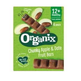 Batoane bio din curmale si mere ORGANIX, +12 luni, 6х17 g