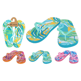 Papuci de vara (flip-flops) ProBeach "Tropical", femei, marimi 36–41
