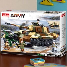 Конструктор SLUBAN Army Battle of Budapest - The king tiger