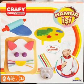 Set pasta de modelat CRAFY FUN DOUGH "Mom's Pastry", 6 elemente, 4 x 50 g