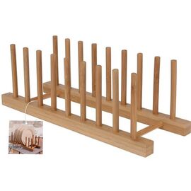 Подставка EH на 8 тарелок, 34X12X12 см, бамбук