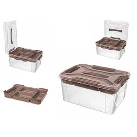 Органайзер с крышкой и зажимами Bytplast Grand Box, 15 l, 39х29х18 см