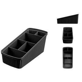 Органайзер универсальный BYTPLAST Econova Velvet, 24х11.7х10.6 см, черный
