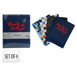 Set carnete notite FREE&EASY "Party" A5, 4 buc, 80 foi