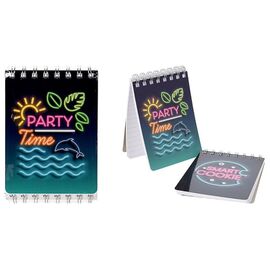 Set carnete notite FREE&EASY "Party" A6, 48 foi 2 buc, cu spirala