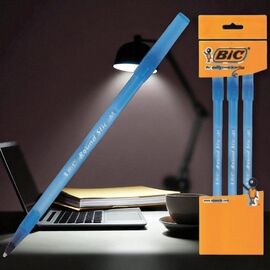Set pixuri BIC Round Stic 3buc, albastru