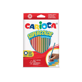 Set de creioane colorate CARIOCA SuperColor, 36 bucăți