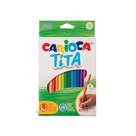 Set de creioane colorate CARIOCA Tita, 36 bucăți