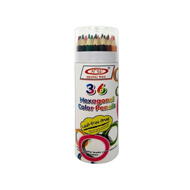Set de creioane colorate în tub, 36 bucăți