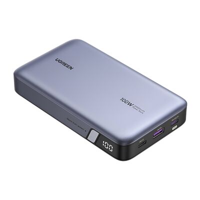 Power Bank UGREEN Two-way Fast Charging, 20000mAh, 100W, Grey, 2 image