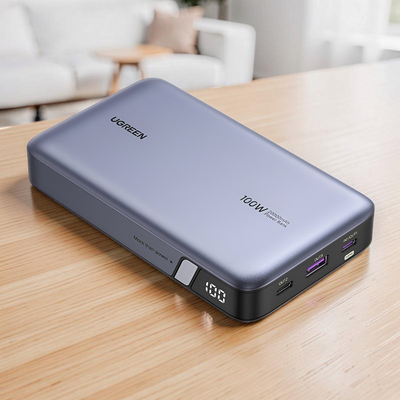Power Bank UGREEN Two-way Fast Charging, 20000mAh, 100W, Grey