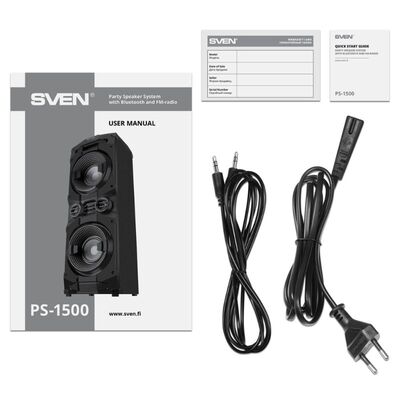 Портативная колонка SVEN PS-1500 Portable Speaker 500W, изображение 10
