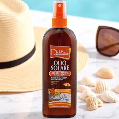 DELICE Solaire Ulei-Spray pt bronz intens Argan 150ml