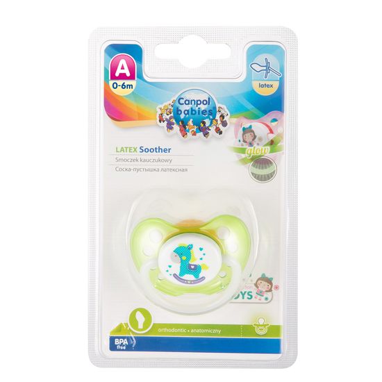 Пустышка CANPOL 23/259 Toys, из латекса, 0-6 мес